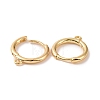 Brass Huggie Hoop Earrings Finding KK-D063-05G-2