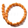 Glazed Porcelain Beads Strands X-PORC-I028-02E-2