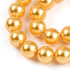 Baking Painted Pearlized Glass Pearl Bead Strands HY-N002-8mm-A08-4