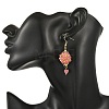 Glass & Dyed Natural Malaysia Jade & Natural Red Jasper/Amethyst/Tiger Eye/Lapis Lazuli/Rhodonite Dangle Earrings EJEW-MZ00814-4