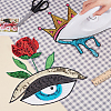 2Pcs 2 Style Iron on/Sew on Sequin Cloth Patches PATC-CA0001-07-3