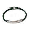 Round Nylon Milan Cord Slider Bracelet Making BJEW-L722-01P-10-1