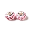 Opaque Resin European Beads RESI-C055-01I-2