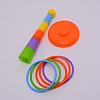 Plastic Stacking Color Ring Parrot Toy AJEW-WH0168-12-2