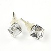 Shiny Glass Rhinestone Stud Earrings EJEW-F0039-05-1