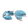 Synthetic Turquoise Pendants G-B023-01P-06-3