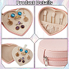 Heart PU Imitation Leather Jewelry Organizer Zipper Boxes AJEW-CL0006-03B-6