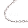 Rhodium Plated 925 Sterling Silver Cable Chains Necklace for Women STER-I021-08A-P-2