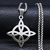 Viking Knot Titanium Steel Pendant Necklaces FS-WG1D0B5-01-3