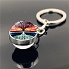 Glass Double-sided Ball Keychain PW-WG8BA2D-02-1