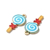 Alloy Enamel Pendants ENAM-D043-12G-04-2