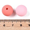 Rubberized Style Imitated Silicone Acrylic Beads MACR-T048-01A-17-3