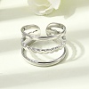 304 Stainless Steel Cuff Open Rings RJEW-P188-02G-P-1