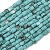 Dyed Natural Crackle Turquoise Beads Strands G-K365-G03-02-4