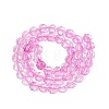 Transparent Crackle Glass Beads Strands GLAA-Q108-03A-04-2