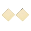 Brass Stud Earrings Findings EJEW-B063-04G-01-1