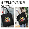 DIY Flower Pattern Tote Bag Embroidery Making Kit DIY-WH0349-21C-6