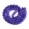 Baking Paint Crackle Glass Beads Strands DGLA-N019-03A-06-2