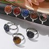 Tarnish Resistant 304 Stainless Steel Pad Ring Settings STAS-G173-19P-14mm-3