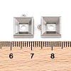 304 Stainless Steel Charm Rhinestone Settings SA-CBAC865-07C-P-3