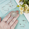 10Pcs Brass Stud Earring Findings KK-BBC0028-21-3