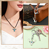 24Pcs 6 Styles Bohemian Synthetic Turquoise Cattle Pendants FIND-SZ0019-83-7