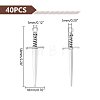 40Pcs Tibetan Style DIY Alloy Sword Weapon Big Pendants FIND-UN0003-13-3