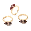 Natural Rhodonite Cuff Rings GG-CBA0B5A-03G-03-4