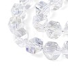 Electroplate Glass Beads Strands EGLA-T021-21A-3