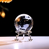 Inner Carving Glass Crystal Ball Diaplay Decoration PW-WGD9143-14-1