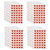 Heart Plastic Stickers DIY-TADJ0002-006B-1