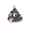 Alloy Enamel Pendants ENAM-A008-26KCG-1