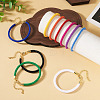 10Pcs 10 Colors Round Nylon Milan Cord Bracelet Making BJEW-TA0001-25-5