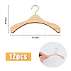 12Pcs Miniature Wood Doll Clothes Hangers DIY-FH0005-32C-2