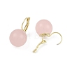 Brass with Resin Round Hoop Earrings EJEW-Q391-09G-01-3