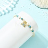 Brass Micro Pave Clear Cubic Zirconia Charm Bangles BJEW-JB13992-2