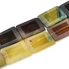 Dyed Natural Agate Beads Strands G-T144-25B-04-4