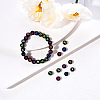 Craft Black Acrylic Beads SACR-YW0001-06-6