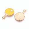 Alloy Enamel Pendants ENAM-N056-434B-2