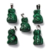 Synthetic Malachite Pendants G-B127-08P-03-2