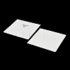 Smiling Face Paper Earrings Necklace Display Cards FIND-T072-01C-02-2