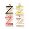 Brass Enamel Pendants KK-R139-Z-1