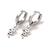 Non-Tarnish 3 Pairs 3 Styles 304 Stainless Steel Hoop Dangle Earrings for Women EJEW-K279-09B-P-3