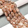 Natural Peach Moonstone Beads Strands G-H005-A04-02-2