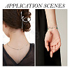 6Pcs 6 Style Sterling Silver Cable Chain Extender FIND-TA0002-40-10