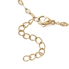 2MM Adjustable 304 Stainless Steel Textured Dapped Chain Lariat Necklaces NJEW-JN05858-5