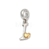 Brass European Dangle Charms KK-Z097-01I-GP-1