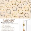  120Pcs 2 Style 304 Stainless Steel Leverback Earring Findings STAS-NB0001-54-4