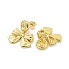 Bowknot Rack Plated Brass Stud Earrings for Women EJEW-Z051-03G-2