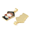 Graduation Season Brass Enamel Pendants KK-CBAF2EC-03G-F01-2